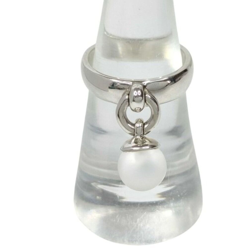 TIFFANY & Co. Ball Dunkle Ring, Silver, Pink, SV925, Women's Ring